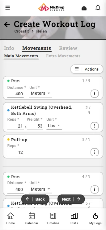 Log Workouts