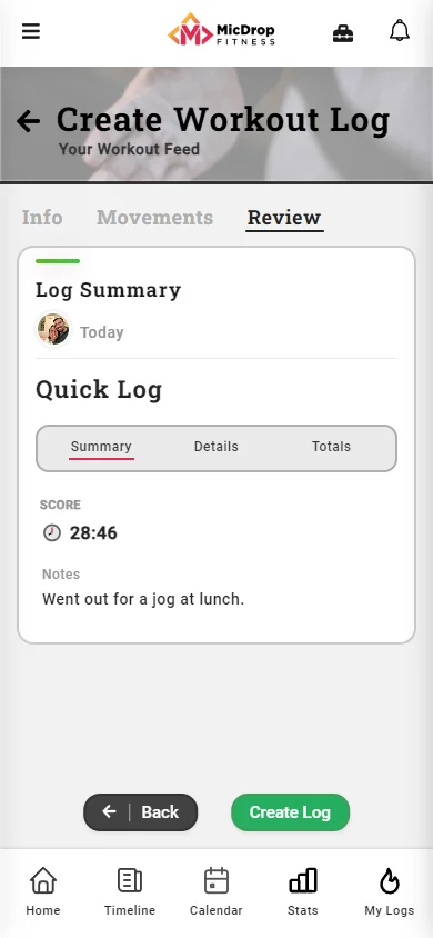 Create Quick Logs