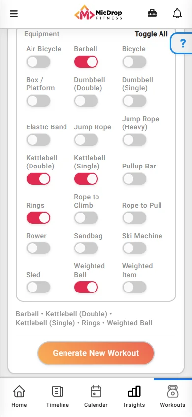 Use the Workout Generator to Customize Your Perfect Workout